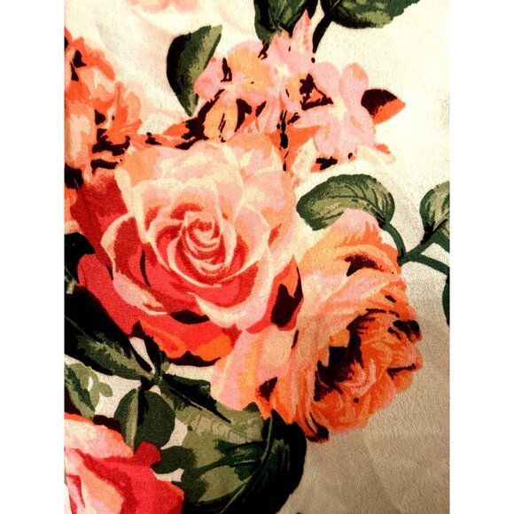 Say Anything Floral Print Off Shoulder Blouse With Necklace Size M - Picture 4 of 7